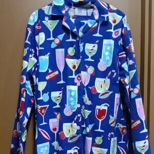 Allison Rhea Holiday Cocktail Print Pajama Set